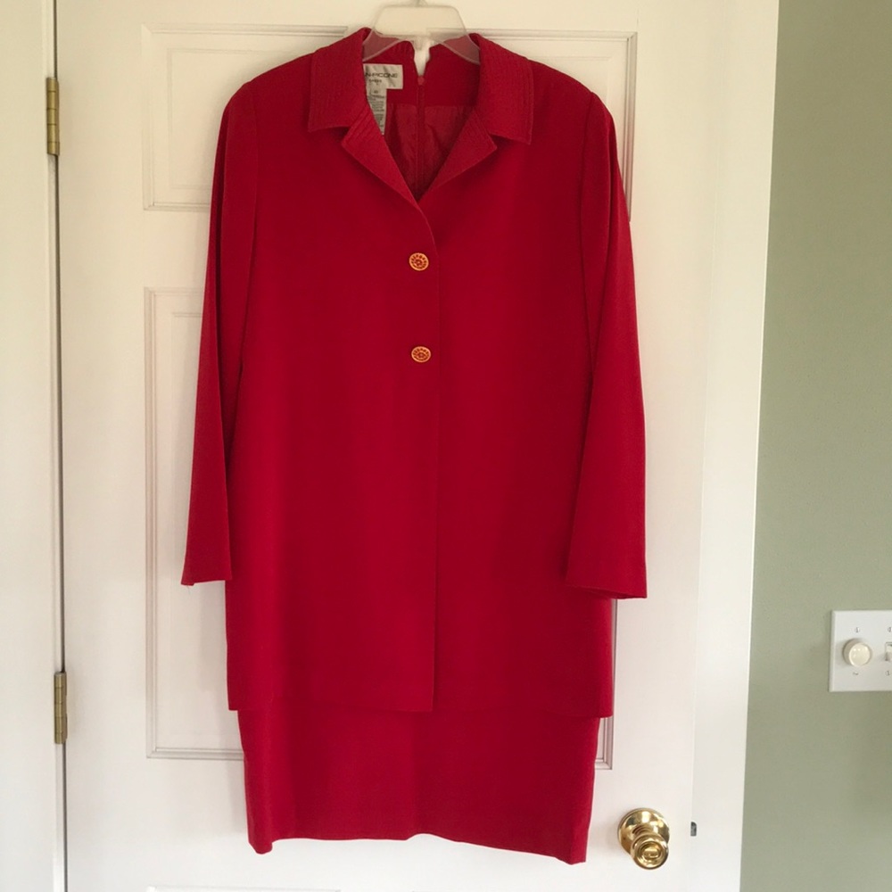 Evan Picone Red Cocktail Dress sz 10